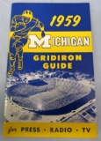 Rare Original 1959 U of M Michigan Wolverines Football Media Guide
