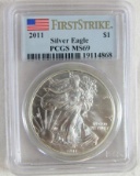 2011 MS69 U.S. Silver Eagle Coin