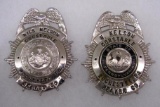 (2) Vintage Constable Police Badges- Rochester PA, Beaver County (Named)