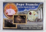 2013 Colorized Pope Francis Silver Eagle