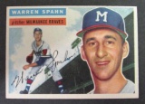 1956 Topps #10 Warren Spahn Baseball Card