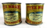 Antique Tyee Salmon Egg Fish Bait Tins Group of (2)/Still Sealed!