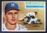 1956 Topps #107 Eddie Mathews Baseball Card