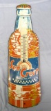 Vintage Sun Crest Soda Embossed Metal 17