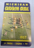 Rare Original 1957 U of M Michigan Wolverines Football Media Guide