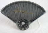 Excellent 1956-57 Cherolet Bel Air Chrome Dash Piece w/ Original Clock
