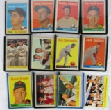 Topps (1958) Baseball Card Group of (17) w/Stars
