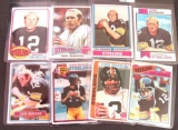 Lot (8) 1973-1980 Topps Terry Bradshaw Cards