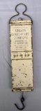 Antique Gibson Hardware Company (Midland, MI) Spring Scale