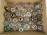 Estate Lot of Antique Stoneware & Glass Ink Bottles (Many Embossed)