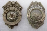 (2) Antique Pennsylvania Constable Police Badges (1 Marked Rochester)