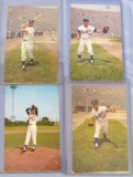 Lot (4) 1959 Los Angeles Dodgers Team Issue Mirro-Chrome Postcards incl. Koufax