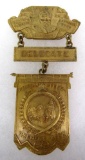 Rare Antique 1910 Western Pennsylvania Fireman's Assoc. Delegate Ladder Badge