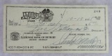 Stanley Mouse/Mouse Studios 1965 Signed Check
