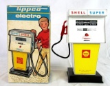Excellent Vintage Tippco Electro Toy Shell Gas Pump/ Made in Germany MIB