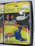 Lot (2) Vintage Dinky Star Trek #804 Klingon Cruiser MOC