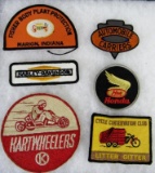 Lot (6) Vintage Sewn Patches All Automobile Related