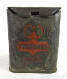 Antique Twin Oaks Metal Tobacco Tin