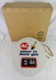 RARE NOS Vintage AC Spark Plugs Electric Advertising Clock 