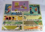 Walt Disney 1966 Pedestrian Safety Card Set