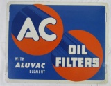 Outstanding 1950's AC Oil Filters Metal Sign