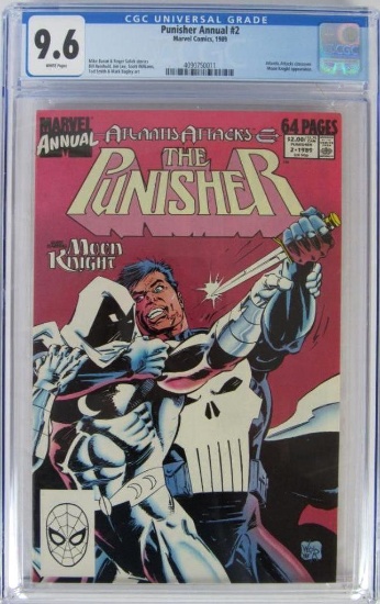Punisher Annual #2 (1989) Key 1st Meeting w/ Moon Knight CGC 9.6