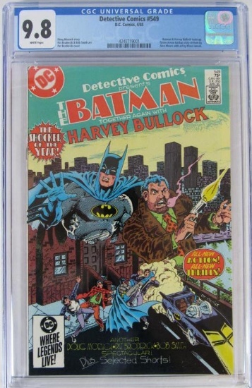 Detective Comics #549 (1985) Classic Batman & Harvey Bullock Team-Up CGC 9.8