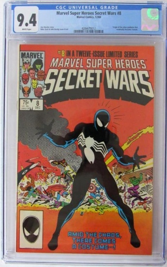 Marvel Super Heroes Secret Wars #8 (1984) Classic Key Issue/ Origin Symbiote CGC 9.4