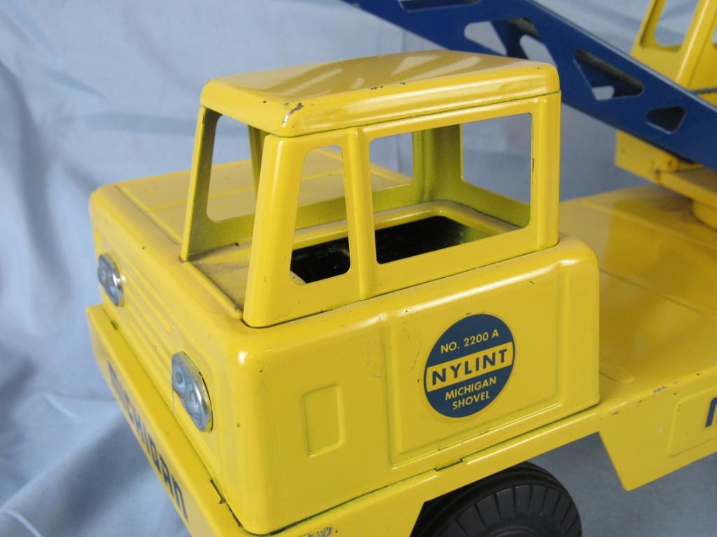 Yellow Nylint Toys Model T #213 NYLINT Michigan Vintage Toy CRANE