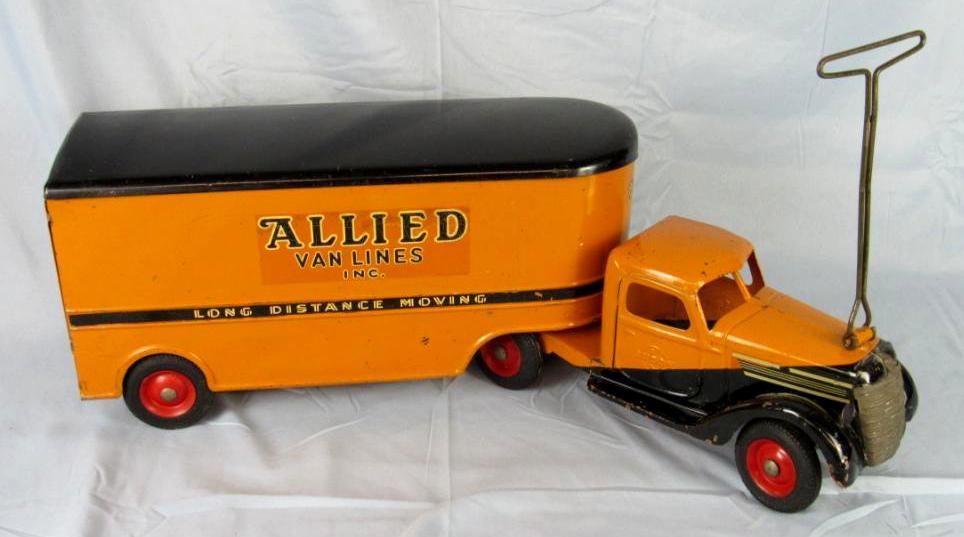 Camion vintage Buddy L sable et gravier jouet camion