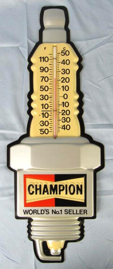 CHAMPION PLUG アドバタイジング サーモメーター CHAMPION Spark Plug