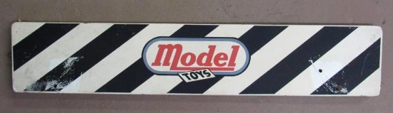 Rare Antique Doepke Model Toys 42" Double Sided Store Display Wood Sign