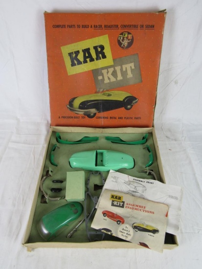 Rare Antique 1940's Toy Founders TFI Build-A Kar Kit Racer Roadster Convertible Sedan