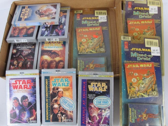 Large Grouping Vintage Star Wars Cassette Audio Books