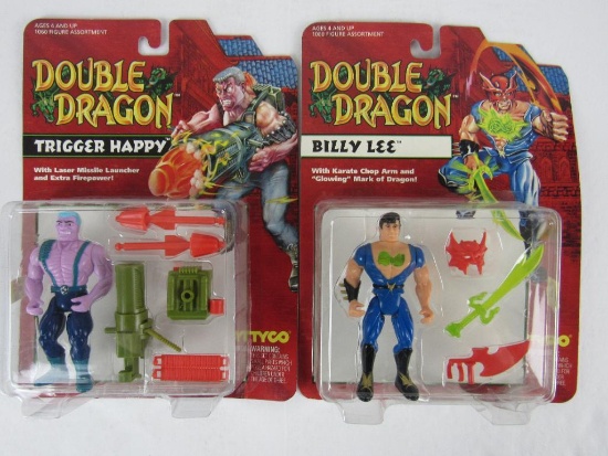 (2) Vintage 1993 Tyco Double Dragon Action Figures- Billy Lee & Trigger Happy