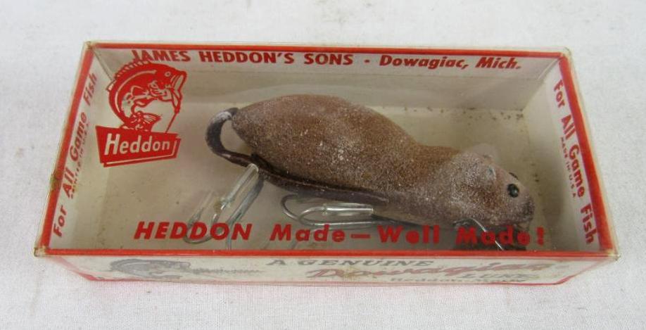 Vintage Brown Heddon Meadow Mouse