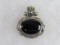 Excellent Signed Sterling Silver & Marcasite Pendant