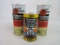 Lot (3) Vintage Outboard / Snowmobile Metal Oil Cans