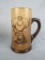 Antique Hand Painted B.P.O.E. Elks Lithopane Beer Mug