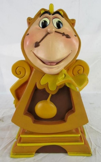 Outstanding "Cogsworth" Beauty and the Beast Disney Store 14" Display Statue/ Prop