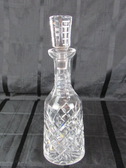 Beautiful Signed Waterford Alana 13" Crystal Whiskey or Wine Decanter w/ Stopper