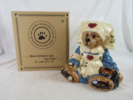 Vintage Boyds Bears "Clara?Warm Heart" Nurse Cookie Jar MIB