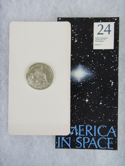 1969 Franklin Mint First Moon Landing Silver 1 oz. Round