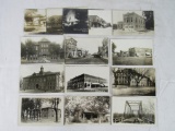 Lot (14) Antique Real Photo Postcards RPPC- Iowa, Kansas
