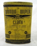 Rare 1930's Wunda Wiper Polishing / Dust Cloth Tin. Gas & Oil