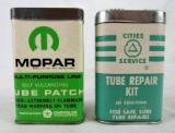 Lot (2) Vintage Tube Tire Repair Kits. Mopar & Cities Service. Gas & Oil