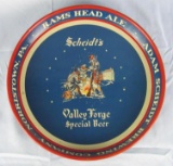Vintage Valley Forge Special Beer Rams Head Ale Metal Serivng Tray