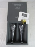 NOS Set (2) Waterford Crystal Millennium Collection (4th Toast) 