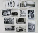 Outstanding Lot (40+) Assorted 1950's Black & White Circus Photos. Elephants, Trucks, Clowns ++