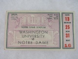 Excellent 1936 Notre Dame vs. Washington Football Ticket Stub